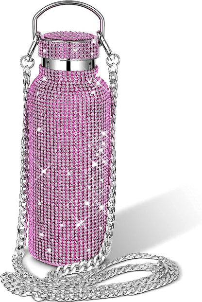 Rose Gold Bling Thermos for Water, Juice Hot Or Cold - 500ML