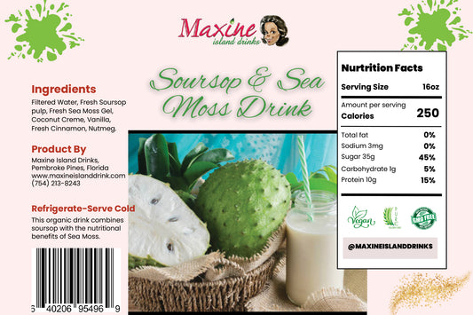 Soursop with Sea Moss Drink - 18oz